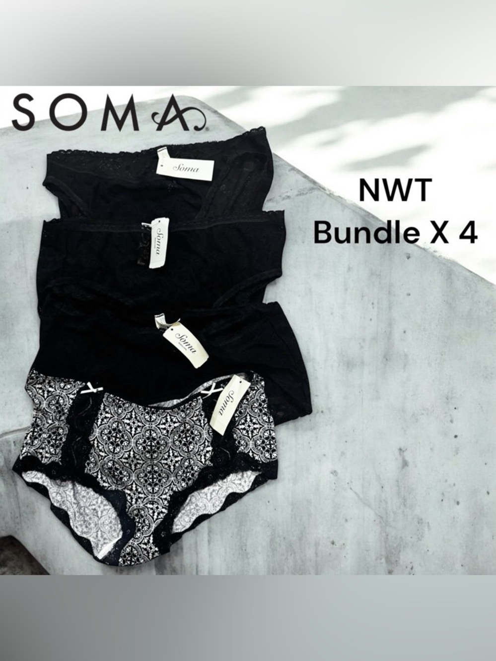 NWT Soma Bundle X 4 Panties
